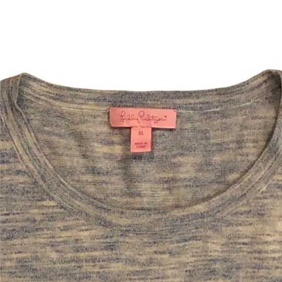 Lilly Pulitzer • Lyon Lapis Cold-Shoulder Sweater - XL - Picture 5 of 12